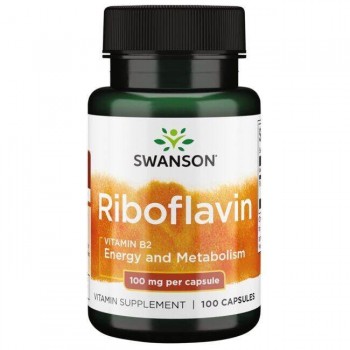 RIBOFLAVIN - Vitamin B2 Kapsule Swanson 100 mg - 100 Kapsula