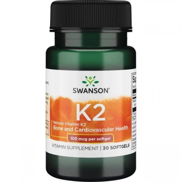 Prirodni Vitamin K2 100 mcg Swanson Kapsule - 30 Softgel Kapsula