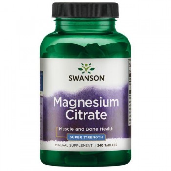 MAGNEZIJEV - MAGNEZIJ CITRAT (Magnesium Citrate) 112.5 mg Tablete Swanson - 240 Tableta