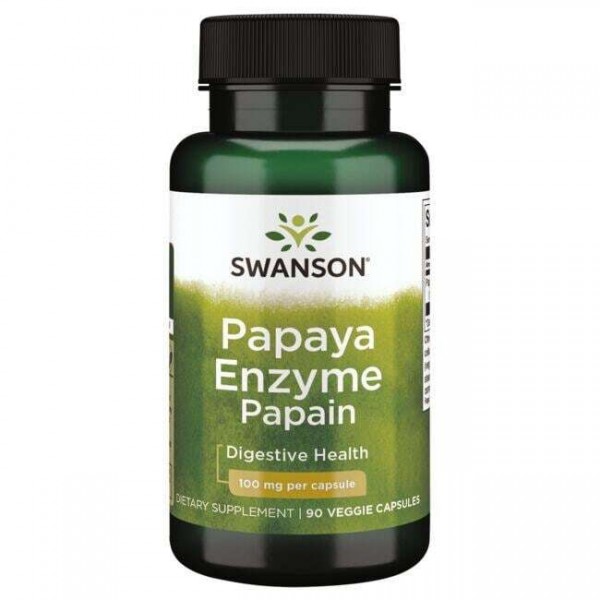 PAPAJA ENZIM - Papain (Enzim Papaje, Papaya Enzyme) Kapsule 100 mg - 90 VEGE Kapsula