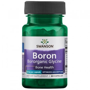 BOR - Swanson Boron 6 mg Vege Kapsule - 60 kapsula