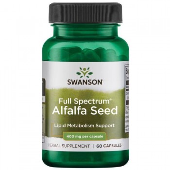 ALFALFA - Lucerna Kapsule Swanson 400 mg - 60 Kapsula